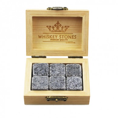 2019 Bar Cynnyrch Amazon Best Offer Rhodd Eitem newydd 6 pcs o G654 Wisgi Rock Stone Cube Wisgi Oeri Ice Cube Iâ Stone Creative Gift Set