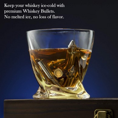 Reasonable price twist whisky glass 304 Stainless Steel Reusable Ice Cubes whiskey Stones