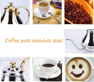 Enkel rostfritt stål svanhals vattenkokare för kaffe te och vatten