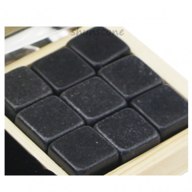 Log colour and Wholesale Business Gift 9 pcs of Whiskey Stones Whiskey Chilling Rock Business Promotional Gift Professional novelty whiskey stones