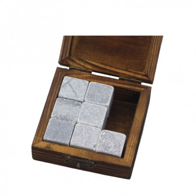 9 pcs of soapstone Freezer Whisky Stone Set Gift Box Chilling Reusable Ice Cubes Whisky for Parents