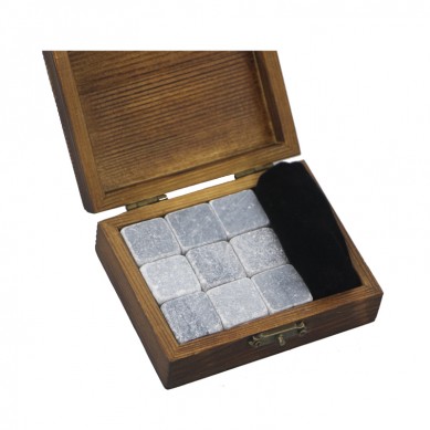 Premium Corporate Gift Set soapstone Whisky Stone Rock Ice Cube Custom Promotional Gift Set