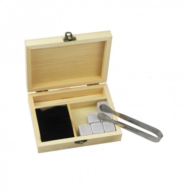 Set di rigalu di pietre di whisky di alta gamma Whisky Stones In Rocks Box Gift Box