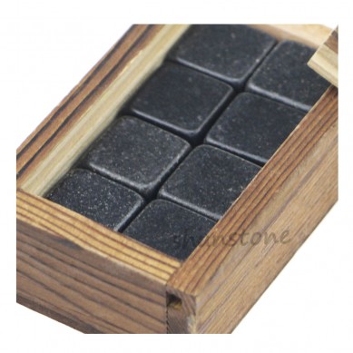 8 Pcs Whiskey Stones For Promotion Gift Stone in wooden gift box