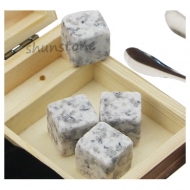 9 pcs of popular Chilling Whiskey Stones with Color Wooden Box and Velvet bags Wine Gifts Bar Accessories