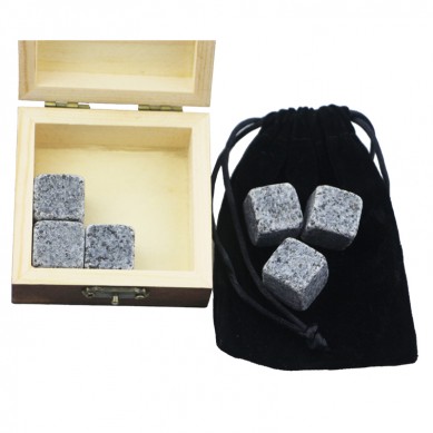 wax soo saarka Hot 6 kumbiyuutarada ee khamrada G654 hadiyad dhagax khamrada Ice Stones Cabitaan qabow xabadaha Dabiiciga horjoogsado khamrada Stones Iyadoo Gift Box