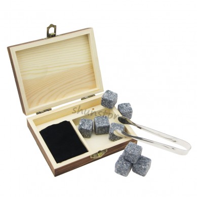 Special Price for Marble - 9 pcs of hot Whiskey Rock Stones Set with Ice Tongs Bestselling 9pcs Whiskey Stones Gift Set from SHUNSTONE  – Shunstone