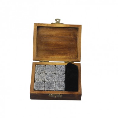 gift darî Small 9 pcs of 654 Wine Rocks Chilling Whiskey Stone Dice Ice Cube Customized Logo Whiskey Stones, Reusable Whiskey Ice Stones