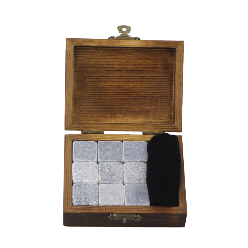 OEM manufacturer Ice Cube Trays -  Premium Corporate Gift Set soapstone Whiskey Stone Rock Ice Cube Custom Promotional Gift Set – Shunstone