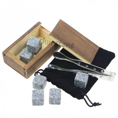 Select Tayada Sare xardhan kartoo khamrada Stones Gift Set 8 kumbiyuutarada ee khamrada Stone Barware brass dhagaxyada xabadaha dhagax adag Stones horjoogsado