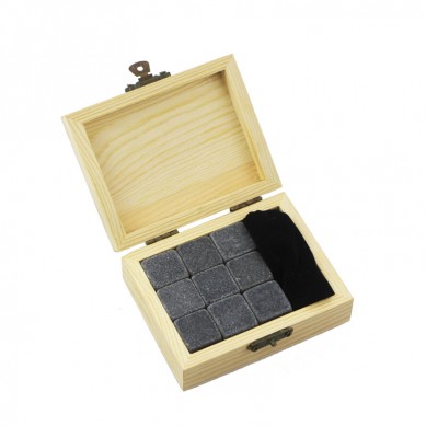 Log colour 9 pcs of Mongolia Black Whisky Stones Rocks Whiskey Wine Tea Drink Cooler Cooling Ice Cube Reusable ice cubes for drinks