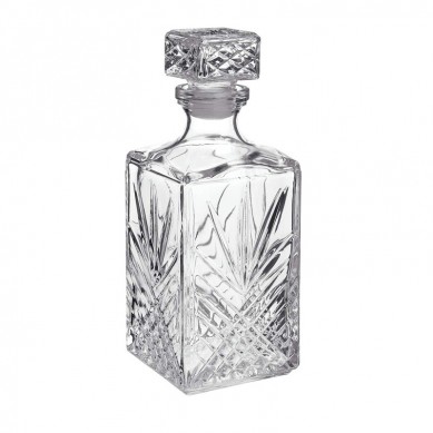 Whiskey Decanter Diamond Decanter With Starburst Detailing For Whiskey Bourbon Scotch