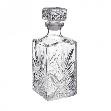 Whiskey Decanter Diamond Decanter na May Starburst Detailing Para sa Whiskey Bourbon Scotch