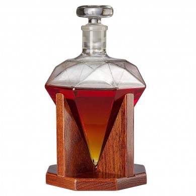 Diamond Decanter For Whiskey Liquor Scotch The Wine Savant 750ml