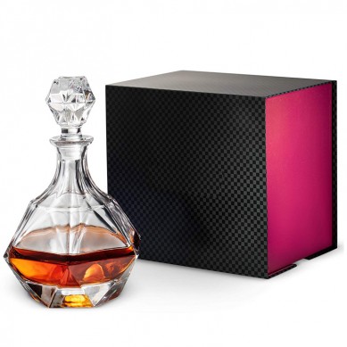 European Style Glass Whiskey Decanter Liquor Decanter with Glass Stopper With Magnetic Gift Box