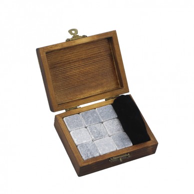 Premium Corporate Gift Set soapstone Whisky Stone Rock Ice Cube Custom Promotional Gift Set