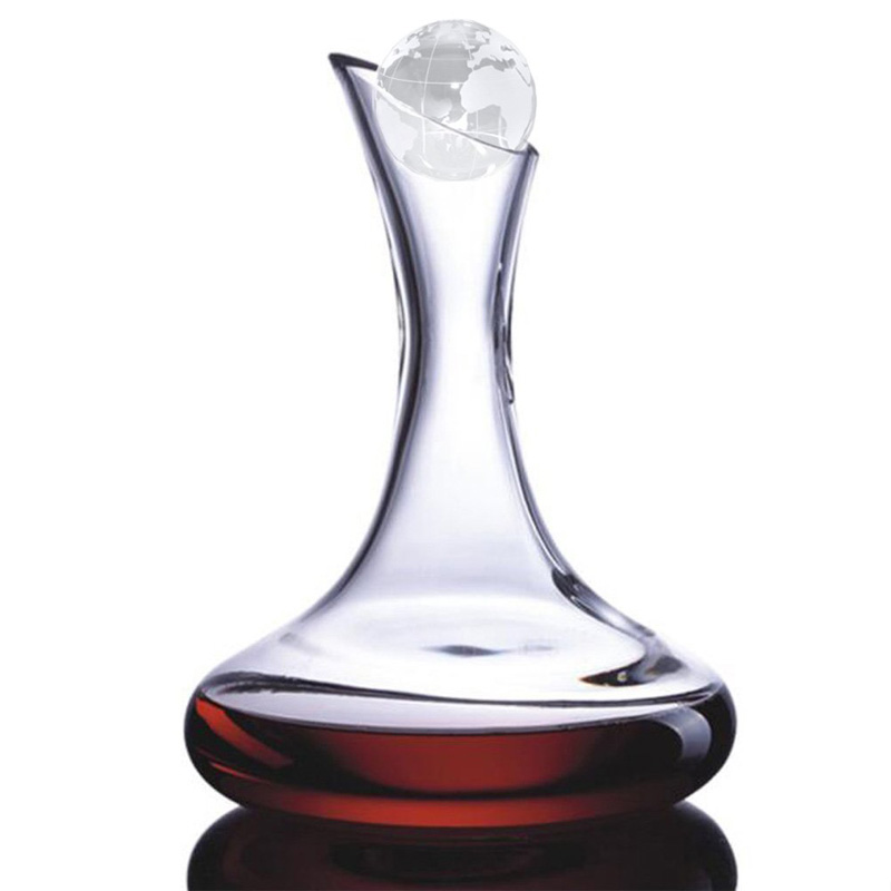 Special Design for Crystal Whiskey Glass - Crystal Lead Free Crystal Wine Decanter Wine Gift Wine Accessories Large with Globe Stopper – Shunstone