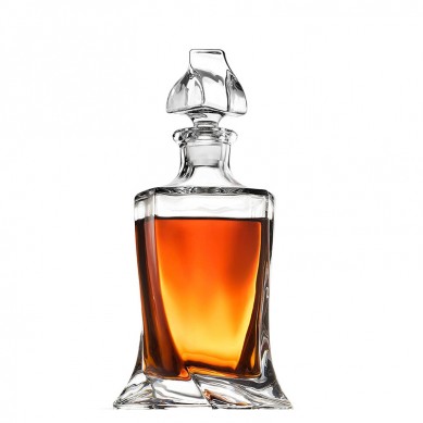 European Style Glass Whiskey Decanter Liquor Decanter with Glass Stopper