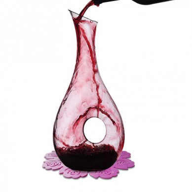 1.2 Liters Lead Free Premium Crystal Glass Red Wine Decanter