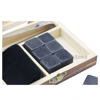 Wholesale Business Gift 9 pcs of Whiskey Stones Whiskey Chilling Rock Business Promotional Gift Professional novelty whiskey stones