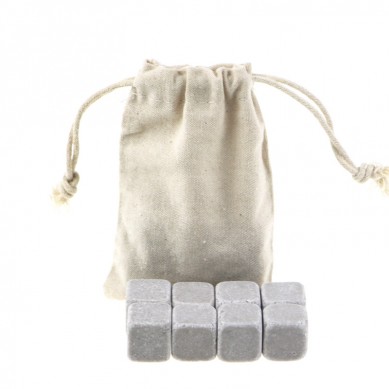 Food Grade high quality Whiskey Ice Cube Stone with cotton bag
