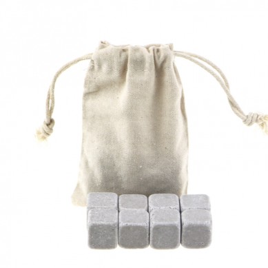 Food Grade high quality Whiskey Ice Cube Stone with cotton bag