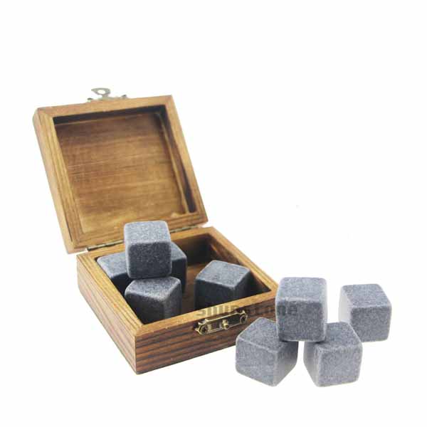 China Cheap price 304 Metal Ice Cube - new product ideas 2019 9pcs of Mongolian grey and black velvet bags into inside and outside wood boxes – Shunstone