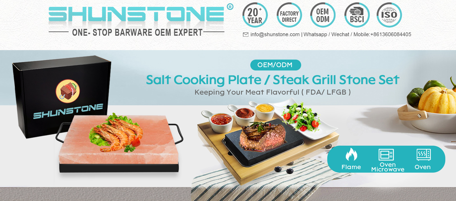 STEAK GRILL STONE SET