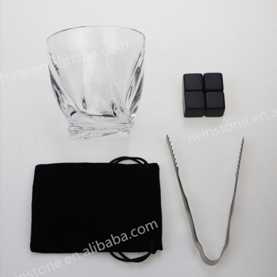 Amazion choice Cooling Stone Set bar twistle Whiskey Glasses Ice Cube Set by wooden gift set