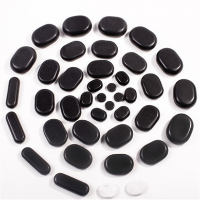 hot stone massage set Professional Portable Massage Stone  Kit with Hot Rocks Massage Therapy basalt Stones for spa