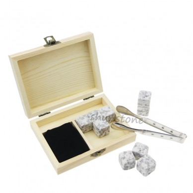 Manufacturer OEM Customized whiskey Stones 6 pcs  Ice Cubes Whiskey Creative Gift Set