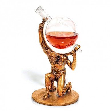 Globe Liquor Decanter Whiskey Decanter Anniversary Gift for Couple