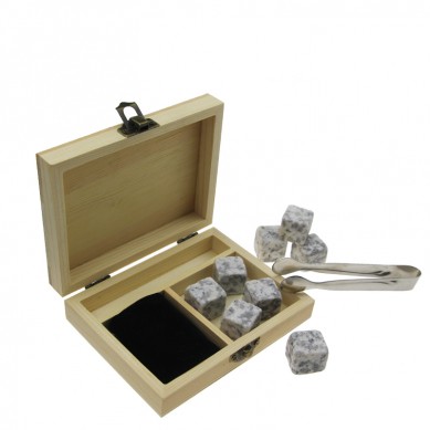 OEM tùy chỉnh Stones chất lượng cao sản xuất 6 chiếc tông Ice Cubes Whisky Creative Gift Set Tuỳ chỉnh Whisky Rượu Ice Đá