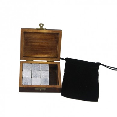 Premium Corporate Gift Set soapstone Whisky Stone Rock Ice Cube Custom Promotional Gift Set