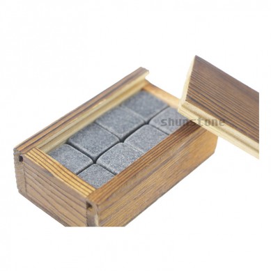 Quality Products Factory Wholesale 8pcs of Mongolian Black chilling rocks Whisky Tartar Gift Boxes Low Price