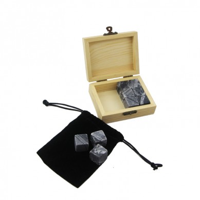 Whiskey Stone Set жогорку саны Wholesale шарап Chilling Stones 9 даана Creative Белек Set Көнүмүш Whiskey Шарап Ice Wooden топтом менен Stone