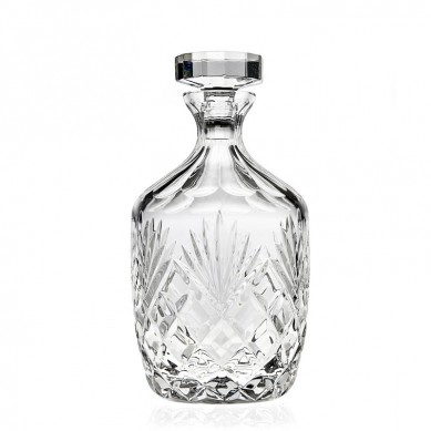 Luxury wine bottle Whiskey Decanter Lead Free Crystal  36oz