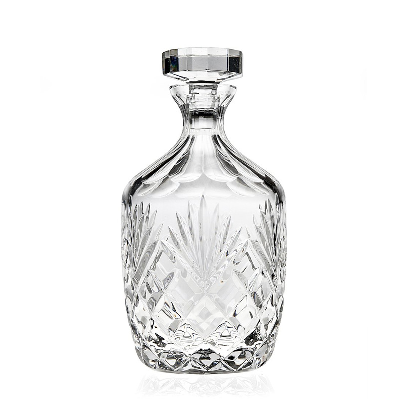 Luxury wine bottle Whiskey Decanter Lead Free Crystal  36oz Featured Image