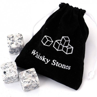 Amazon Top Seller Bar and Party Accessories 9 pcs of Whiskey Chilling Ice Stones with velvet bag