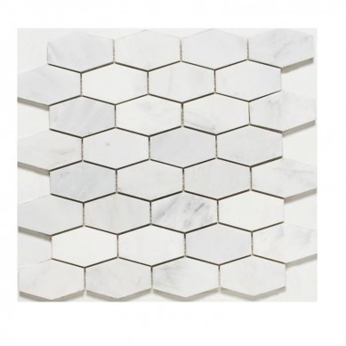 Top Quality Marble Coasters - High Quality White Marble Mosaic Carrara Marble Polished Mosaic Tiles for Backsplash ,Marble bathroom floor tiles  – Shunstone