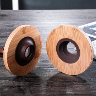 wooden brackets glass coffee dripper pot set Japanese V60 glass coffee filter reusable pour over