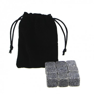 Wholesale G654 Whiskey Stones with Black Velvet bag