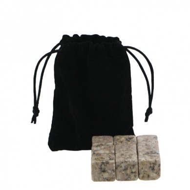 Factory price G682 Whiskey Stones with Black Velvet bag