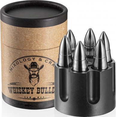 amazon hot selling bullet shape reused whiskey ice cube stone set
