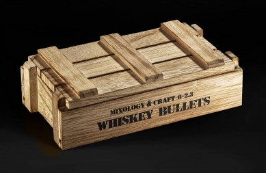 amazon choice hot selling bullet shape reused whiskey ice cube stone by army wooden box