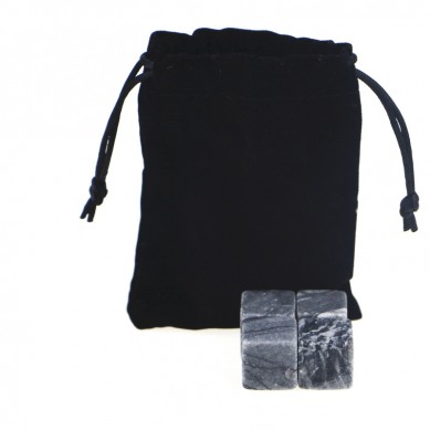 High quality whsiky set  Whiskey Stones with Black Velvet bag