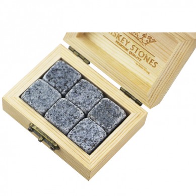 2019 Amazon Best Product Bar Työkalut lahja erä New 6 kpl G654 Whiskey Rock Stone Cube Whisky karmiva Ice Cube Ice Stone Creative Gift Set