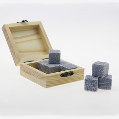 High Quality Grey Gift Set 9 Pcs Reusable Whiskey Stone,Ice Whisky Rock Stone,Ice Cube Whiskey Stone Gift Set Stone gift