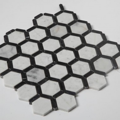 Carrara-Nero-Marquine-Black-Mixed-White-Hexagon (1)