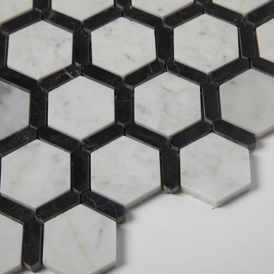 Carrara-Nero-Marquine-Black-Mixed-White-Hexagon (4)